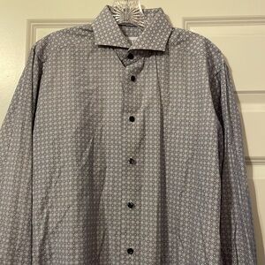 Eton long sleeve button‎ down shirt size large